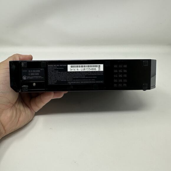 Nintendo Wii RVL-101 Black Console Bundle White Controller Tested Works - Picture 10 of 11